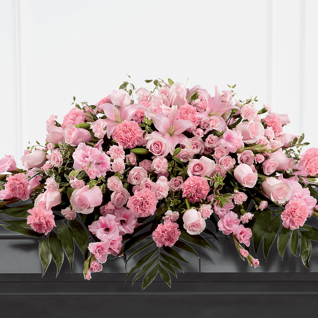 Garden of Comfort Casket Spray (Standard) – Flowers By Steve, Inc., Haverhill MA