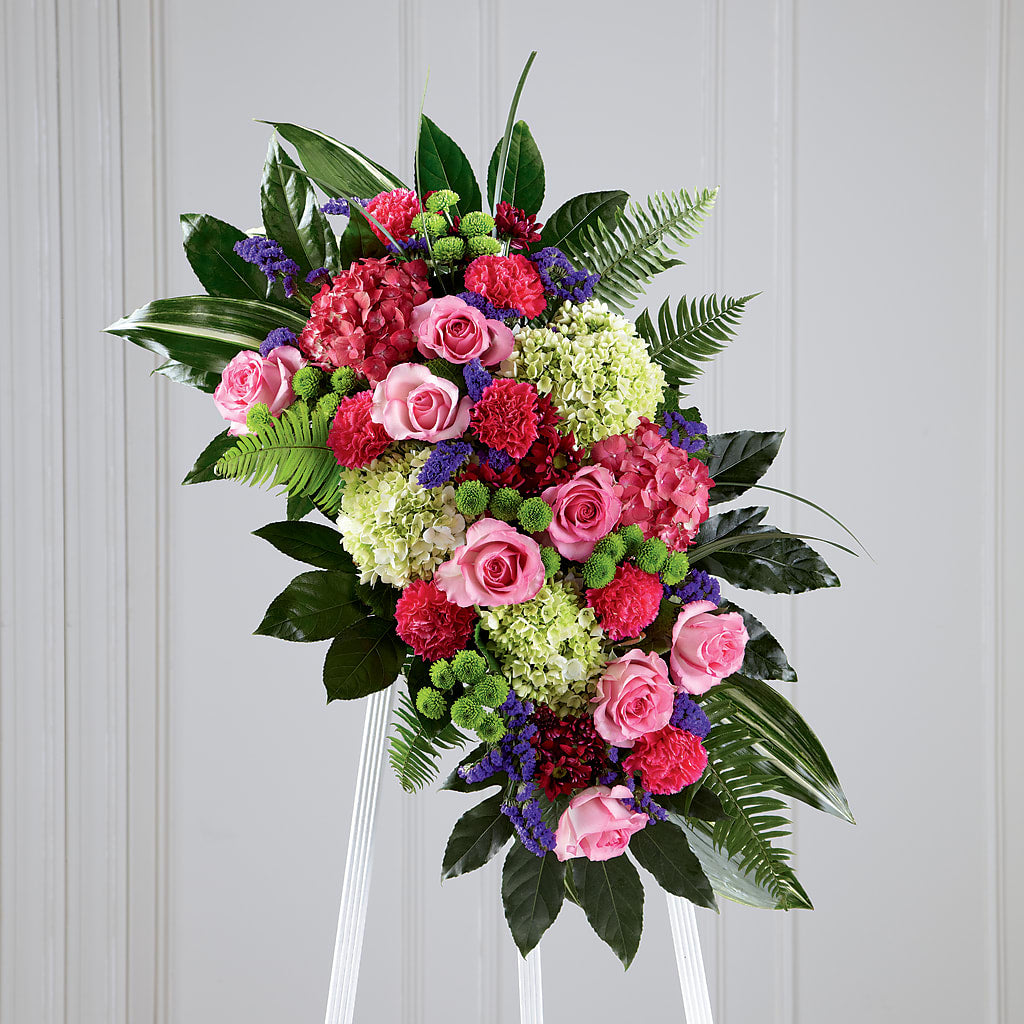 Refreshing Mix Standing Spray – Flowers By Steve, Inc., Haverhill MA