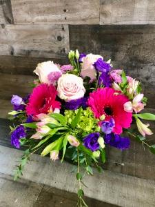 COMPACT PINKS AND PURPLES DELUXE –  Flowers By Steve, Inc., Haverhill MA