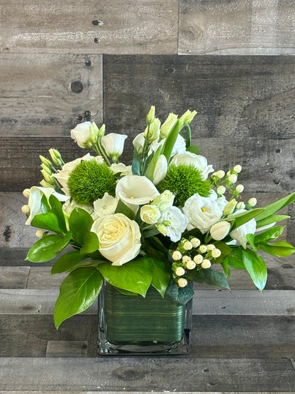 WHITE ELEGANCE ARRANGEMENT –  Flowers By Steve, Inc., Haverhill MA
