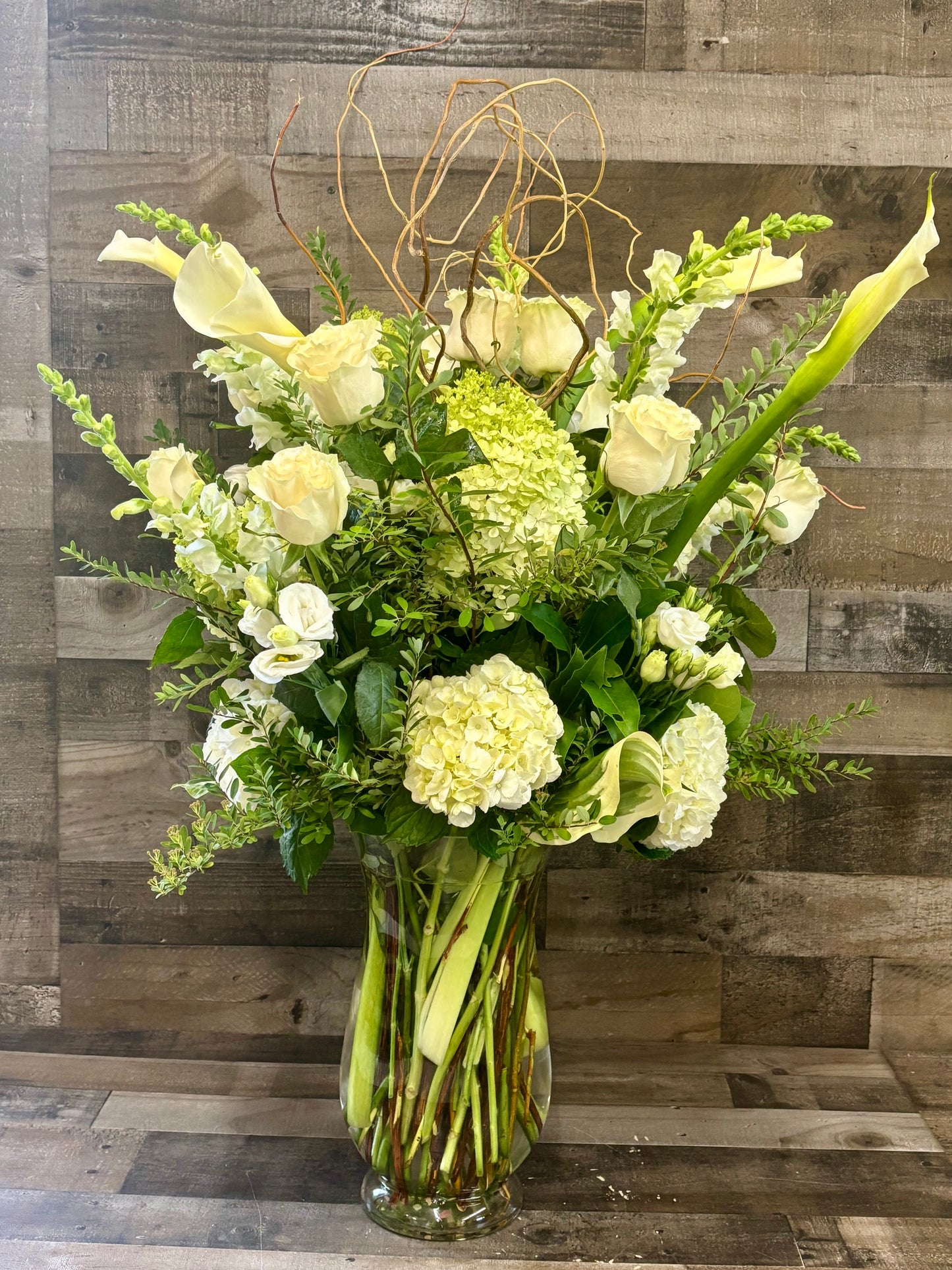 Elegant White Premium Vase Arrangement